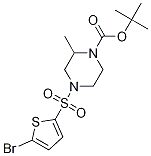 Tert-butyl 4-((5-bromothiophen-2-yl)sulfonyl)-2-methylpiperazine-1-carboxylate Structure,1261234-91-6Structure