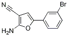 2-Amino-5-(3-bromophenyl)furan-3-carbonitrile Structure,1261268-89-6Structure