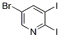 5-Bromo-2,3-diiodopyridine Structure,1261365-44-9Structure