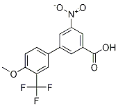 4-Methoxy-5-nitro-3-(trifluoromethyl)-[1,1-biphenyl]-3-carboxylicacid Structure,1261911-36-7Structure