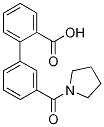 3-(Pyrrolidine-1-carbonyl)-[1,1-biphenyl]-2-carboxylicacid Structure,1261941-65-4Structure