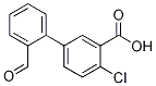 4-Chloro-2-formyl-[1,1-biphenyl]-3-carboxylicacid Structure,1261958-60-4Structure