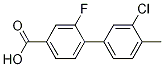 3-Chloro-2-fluoro-4-methyl-[1,1-biphenyl]-4-carboxylicacid Structure,1261965-53-0Structure