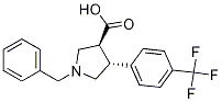 (3S,4r)-1-benzyl-4-(4-(trifluoromethyl)phenyl)pyrrolidine-3-carboxylicacid Structure,1263281-88-4Structure