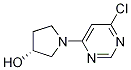 (R)-1-(6-chloro-pyrimidin-4-yl)-pyrrolidin-3-ol Structure,1264038-82-5Structure