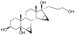 17-(3-羥基丙基-13C3)-6beta,7beta:15beta,16beta-二亞甲基雄甾烷-3beta,5beta,17beta-三醇結(jié)構(gòu)式_1264137-83-8結(jié)構(gòu)式