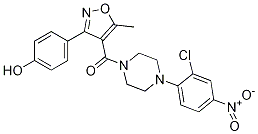 (4-(2-Chloro-4-nitrophenyl)piperazin-1-yl)(3-(4-hydroxyphenyl)-5-methylisoxazol-4-yl)methanone Structure,1264870-21-4Structure