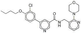 5-(4-Butoxy-3-chlorophenyl)-n-[[2-(4-morpholinyl)-3-pyridinyl]methyl]-3-pyridinecarboxamide Structure,1266212-81-0Structure