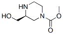 1-Piperazinecarboxylicacid,3-(hydroxymethyl)-,methylester,(s)-(9ci) Structure,126766-61-8Structure