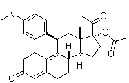 (11b)-17-(乙酰氧基)-11-[4-(二甲基氨基)苯基]-19-去甲孕甾-4,9-二烯-3,20-二酮結(jié)構(gòu)式_126784-99-4結(jié)構(gòu)式