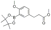 Methyl 3-(4-methoxy-3-(4,4,5,5-tetramethyl-1,3,2-dioxaborolan-2-yl)phenyl)propanoate Structure,1270038-09-9Structure