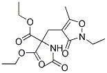 2-乙酰氨基-2-乙氧基羰基-3-(2-乙基-5-甲基-3-氧代異噁唑啉-4-基)丙酸乙酯結(jié)構(gòu)式_127020-33-1結(jié)構(gòu)式