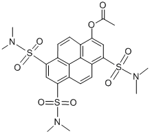 8-Acetoxy-n,n,n,n,n,n-hexamethylpyrene-1,3,6-trisulfonamide Structure,127044-62-6Structure