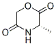 2,5-Morpholinedione,3-methyl-,(3s)-(9ci) Structure,127094-71-7Structure