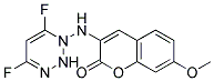 3-[(4,6-Difluoro-1,3,5-triazin-2-yl)amino]-7-methoxy-2h-chromen-2-one Structure,127192-67-0Structure