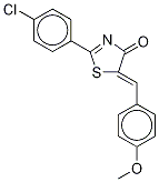 (Z)-2-(4-chlorophenyl)-5-(4-methoxybenzylidene)-5h-thiazol-4-one Structure,1272519-89-7Structure