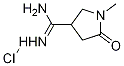 1-Methyl-2-oxopyrrolidine-4-carboxamidine hydrochloride Structure,1272756-18-9Structure