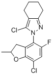 2H-Indazole, 3-chloro-2-(7-chloro-5-fluoro-2,3-dihydro-2-methyl-4-benzofuranyl)-4,5,6,7-tetrahydro- Structure,127443-35-0Structure