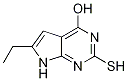 6-Ethyl-2-mercapto-7h-pyrrolo[2,3-d]pyrimidin-4-ol Structure,1275607-95-8Structure