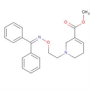 3-Pyridinecarboxylic acid, 1-[2- [[(diphenylmethylene)amino]oxy]ethyl]-1,2,5,6-tetrahydro-,methyl ester Structure,127586-66-7Structure