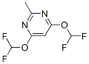 Pyrimidine, 4,6-bis(difluoromethoxy)-2-methyl- (9ci) Structure,127697-73-8Structure