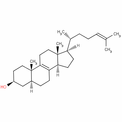 5-β-膽甾-8,24-二烯-3-β-醇結(jié)構(gòu)式_128-33-6結(jié)構(gòu)式