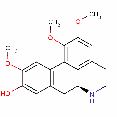 (S)-5,6,6a,7-tetrahydro-1,2,10-trimethoxy-4h-dibenzo(de,g)quinolin-9-ol Structure,128-76-7Structure