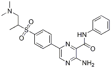 3-氨基-6-[4-[[2-(二甲基氨基)-1-甲基乙基]磺?；鵠苯基]-N-苯基-2-吡嗪羧酰胺結(jié)構(gòu)式_1286238-55-8結(jié)構(gòu)式