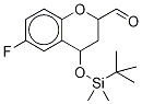 4-Tert-butyldimethylsilyloxy-6-fluoro-2-formyl-3,4-dihydro-2h-1-benzopyran Structure,1286400-05-2Structure