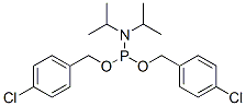 Di-p-chlorobenzyl n,n-diisopropylphosphoramidite Structure,128858-43-5Structure