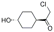 Ethanone, 2-chloro-1-(4-hydroxycyclohexyl)-, trans-(9ci) Structure,128882-64-4Structure