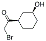 Ethanone, 2-bromo-1-(3-hydroxycyclohexyl)-, cis-(9ci) Structure,128882-91-7Structure