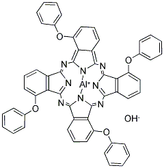 Aluminum 2,9,16,23-tetraphenoxy-29H,31H-phthalocyanine hydroxide Structure,128897-67-6Structure