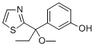 3-[1-Methoxy-1-(2-thiazolyl)propyl]phenol Structure,129424-07-3Structure