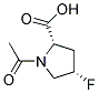 順式-(9ci)-1-乙?；?4-氟-L-脯氨酸結(jié)構(gòu)式_129512-85-2結(jié)構(gòu)式