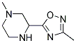 Piperazine, 1-methyl-3-(3-methyl-1,2,4-oxadiazol-5-yl)-(9ci) Structure,129594-96-3Structure