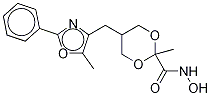 N-hydroxy-2-methyl-5-[(5-methyl-2-phenyl-4-oxazolyl)methyl]-1,3-dioxane-2-carboxamide Structure,1297530-08-5Structure