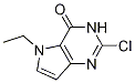 2-Chloro-5-ethyl-3h-pyrrolo[3,2-d]pyrimidin-4(5h)-one Structure,129872-85-1Structure