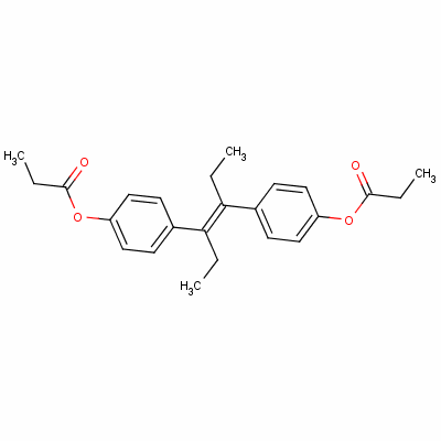 丙酸己烯雌酚結(jié)構(gòu)式_130-80-3結(jié)構(gòu)式