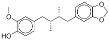 Rel-4-[(2r,3r)-4-(1,3-benzodioxol-5-yl)-2,3-dimethylbutyl]-2-methoxyphenol Structure,130008-79-6Structure