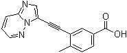 3-(2-(Imidazo[1,2-b]pyridazin-3-yl)ethynyl)-4-methylbenzoic acid Structure,1300690-48-5Structure