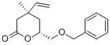 (4S,6r)-6-芐氧基甲基-4-甲基-4-乙烯基四氫吡喃-2-酮結(jié)構(gòu)式_130129-22-5結(jié)構(gòu)式