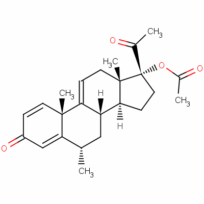 [(6S,8s,10r,13s,14s,17r)-17-acetyl-6,10,13-trimethyl-3-oxo-7,8,12,14,15,16-hexahydro-6h-cyclopenta[a]phenanthren-17-yl] acetate Structure,130145-14-1Structure