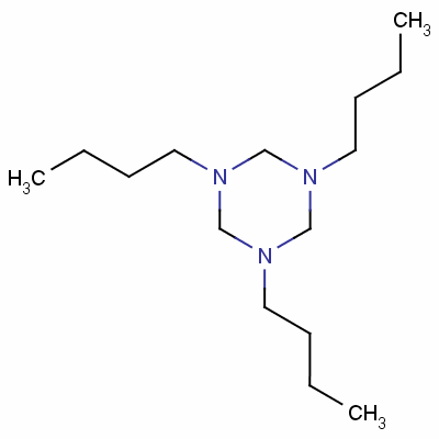 1,3,5-三丁基-1,3,5-噻嗪烷結(jié)構(gòu)式_13036-83-4結(jié)構(gòu)式