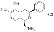 1-(Aminomethyl)-3,4-dihydro-3-phenyl-1h-2-benzopyran-5,6-diol hydrochloride Structure,130465-39-3Structure