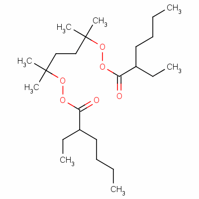 1,1,4,4-Tetramethylbutane-1,4-diyl bis(2-ethylperoxyhexanoate) Structure,13052-09-0Structure