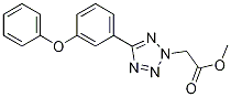 Methyl 2-[5-(3-phenoxyphenyl)-2h-tetrazol-2-yl]acetate Structure,1305320-60-8Structure