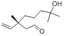 (R)-7-hydroxy-3,7-dimethyl-3-vinyl-octanal Structure,130675-15-9Structure