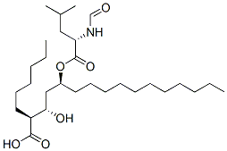 (2S,3s,5s)-5-[(n-甲?；?l-亮氨酰)氧基]-2-己基-3-羥基十六酸結(jié)構(gòu)式_130676-66-3結(jié)構(gòu)式