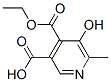 4-(Ethoxycarbonyl)-5-hydroxy-6-methylnicotinic acid Structure,13068-71-8Structure